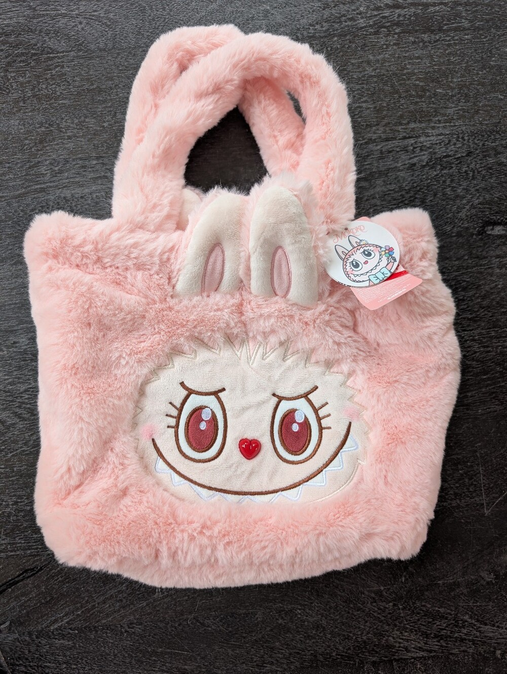 Mokoko Reversible Fuzzy Plush Bag